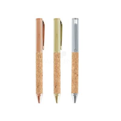 Caneta de Metal e Cortiça Promocional