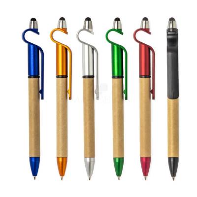 Caneta Ecológica Touch com Suporte para Personalizar